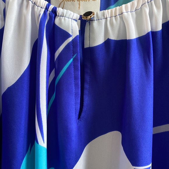 Anthropologie 🔥 Yumi Kim Blue Floral Shirt Tip Sz S - Picture 8 of 8